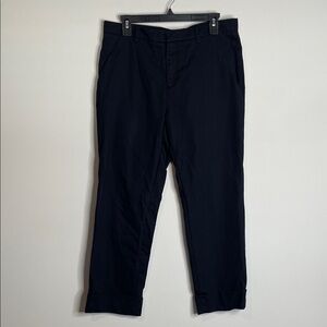 Sofie D'Hoore | Women’s Dark Blue Ankle Pants 100% Cotton Size Euro 42/US 10